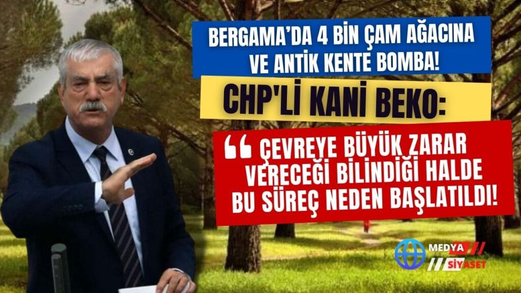 Bergama’da 4 bin çam ağacına ve antik kente bomba!
