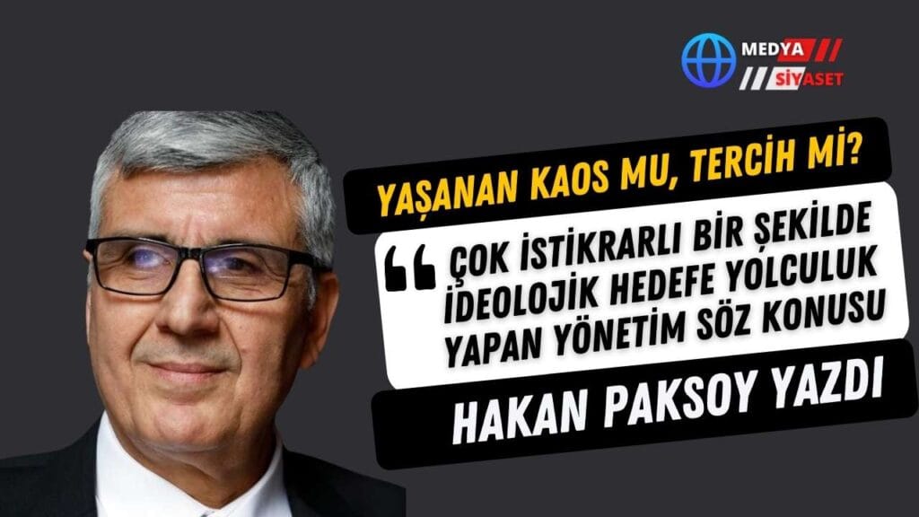 Yaşanan kaos mu, tercih mi?