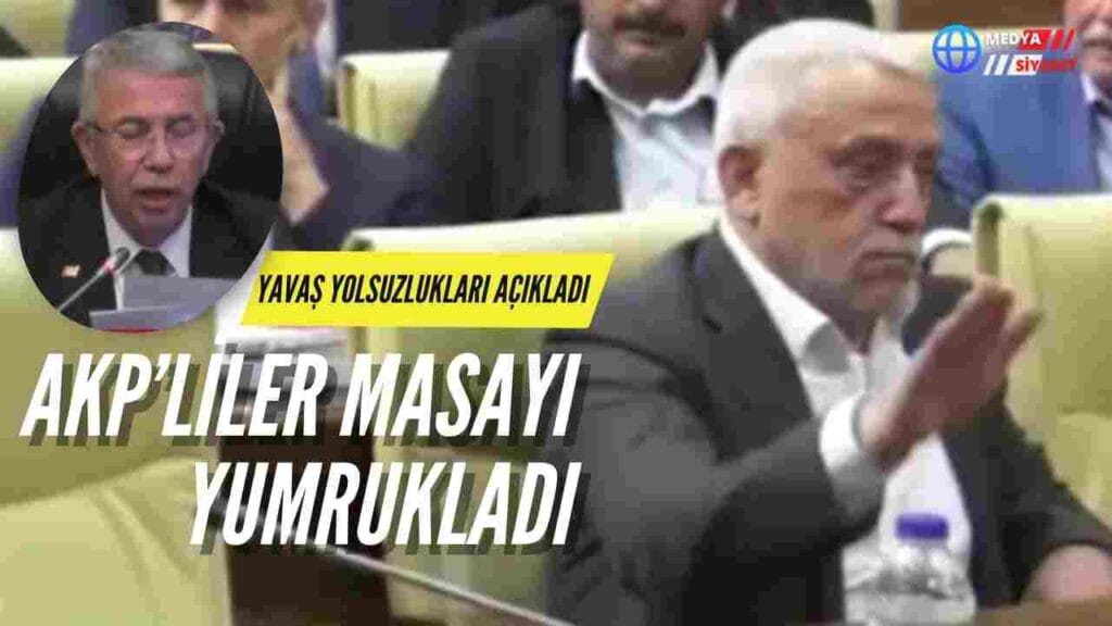 Mansur Yavaş yolsuzlukları açıkladı: AKP’liler masayı yumrukladı