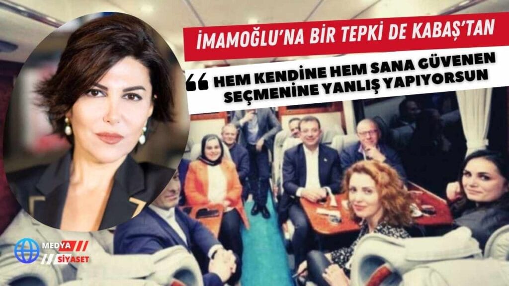 Sedef Kabaş’tan İmamoğlu’na Nagehan Alçı tepkisi