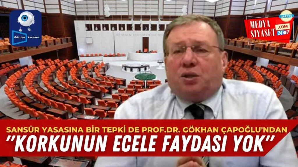Prof.Dr.Gökhan Çapoğlu:Korkunun Ecele Faydası Yok