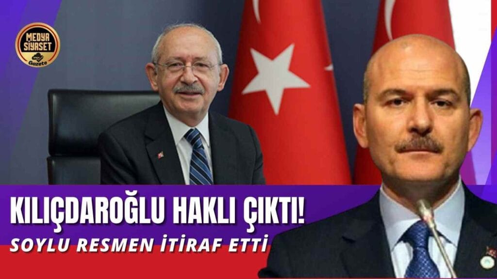 İçişleri Bakanı Soylu Resmen İtiraf Etti
