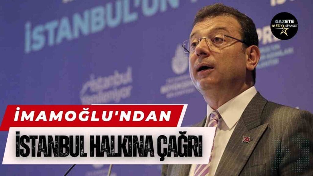 Ekrem İmamoğlu saat 16.00’yı işaret etti, çağrı yaptı