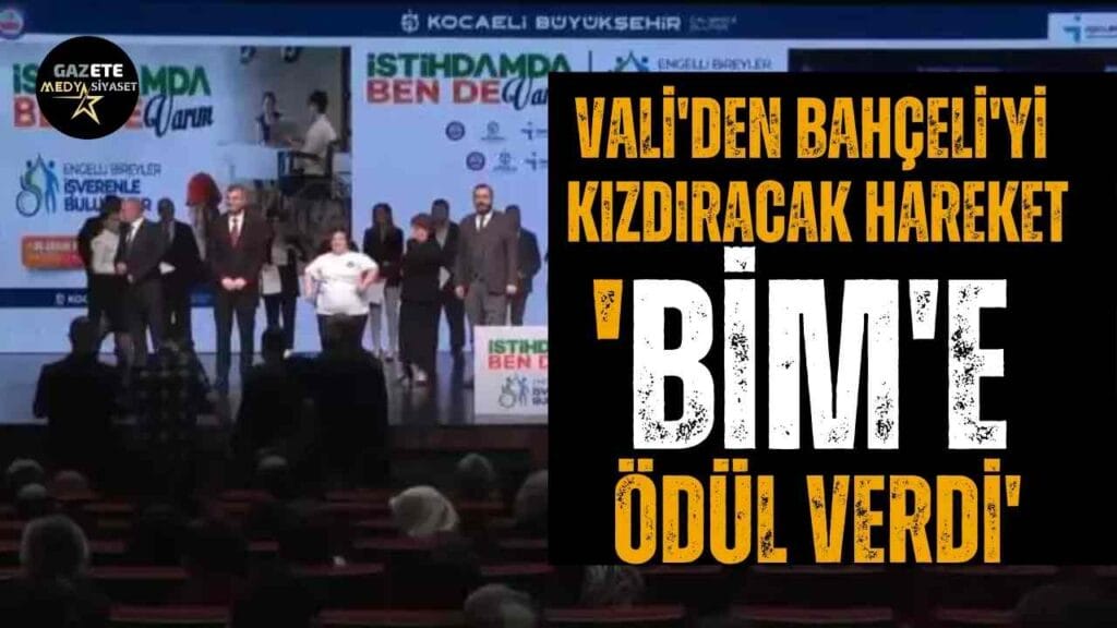 Vali’den BİM’e ödül