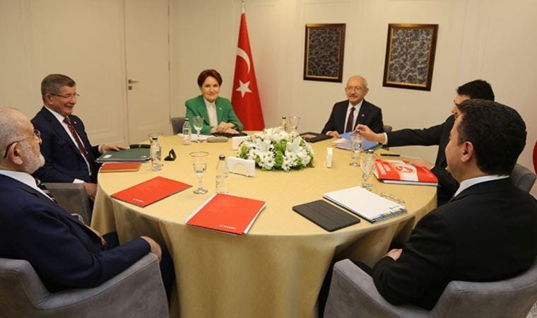 Altılı masanın 10’uncu buluşmasından ilk fotoğraflar