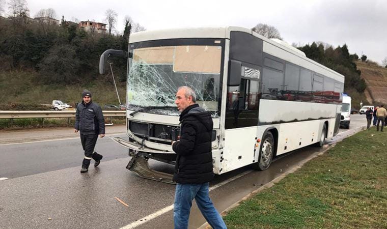 Otobüsün test sürüşünde kaza: 1’i ağır 2 yaralı