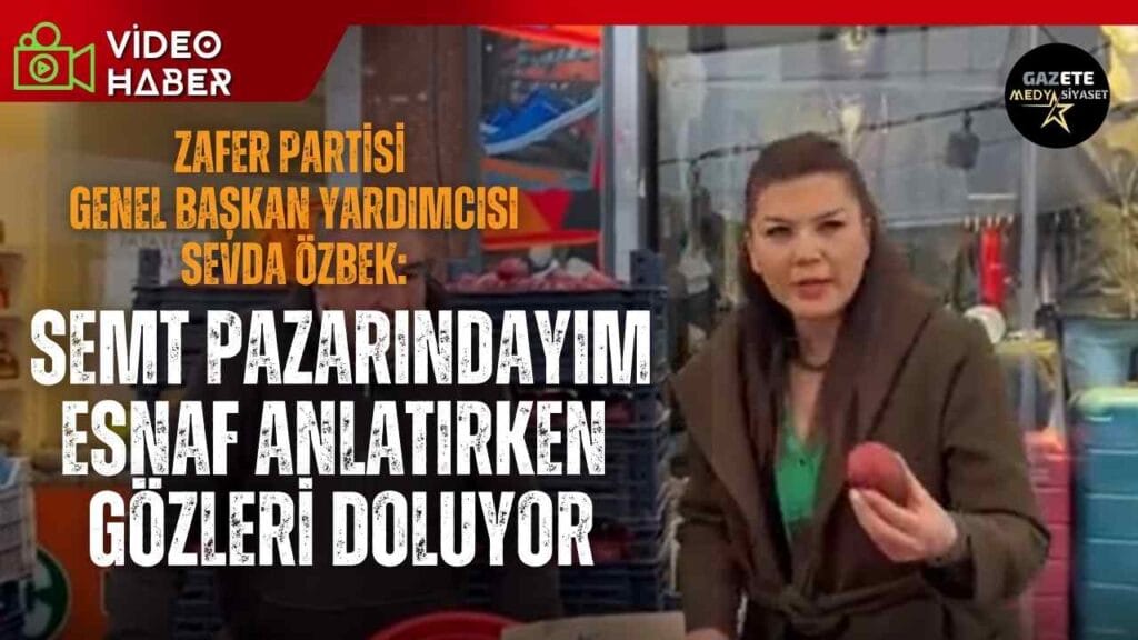 Zafer Partili Sevda Özbek semt pazarlarında vatandaşı dinlemeye devam ediyor