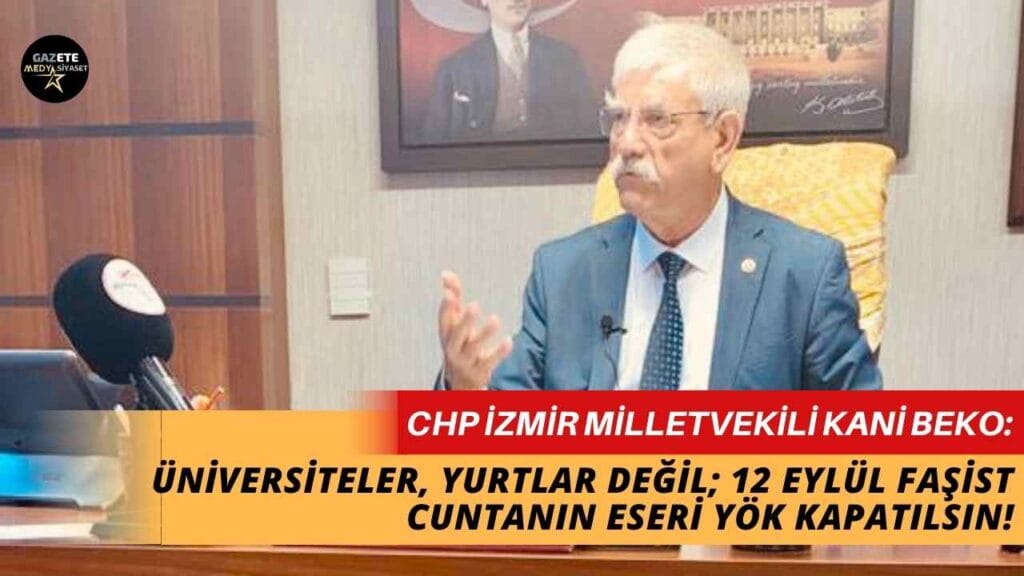 CHP’li Kani Beko: Sarayın kararları bilimi ve eğitimi hedef alıyor!