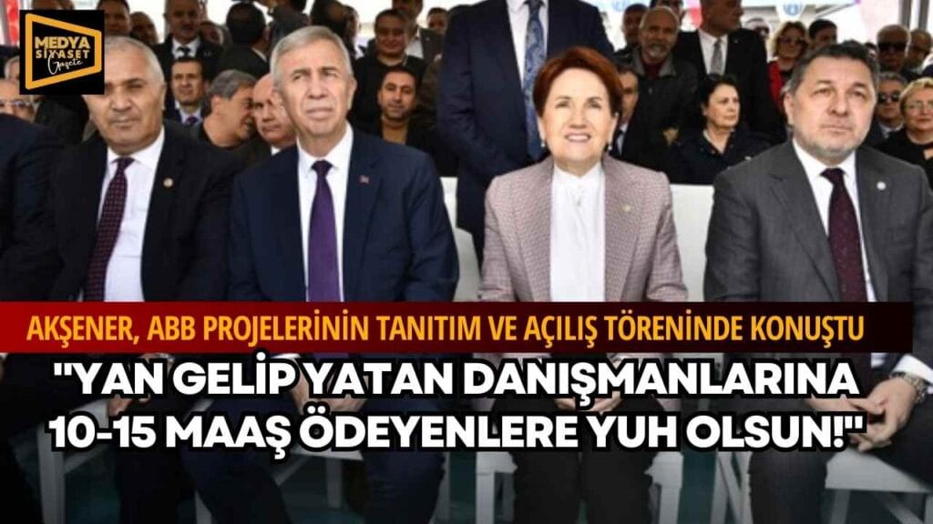 Akşener, Ankara Büyükşehir Belediyesi projelerinin tanıtım ve açılış töreninde konuştu