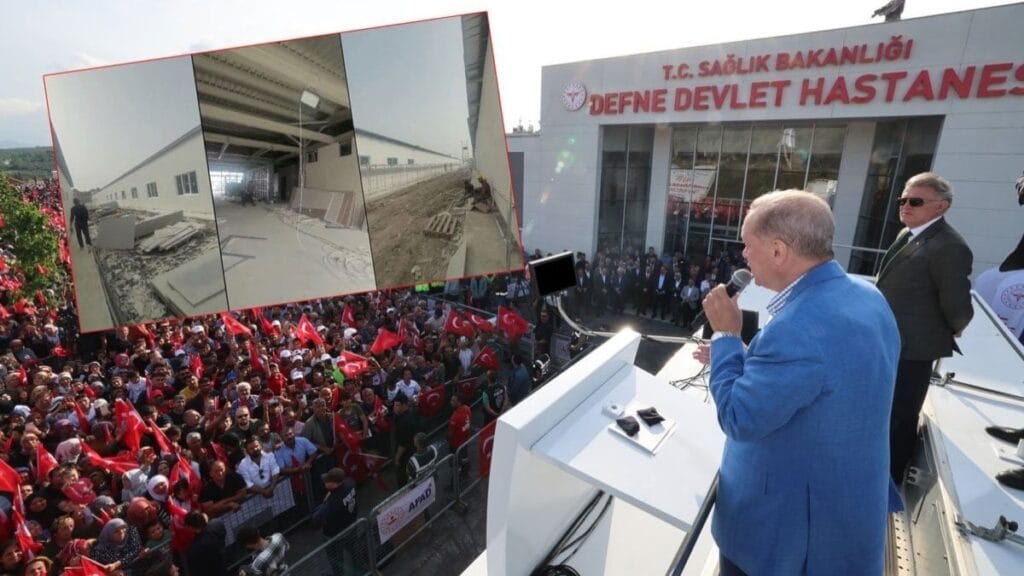 AKP’li Cumhurbaşkanı Erdoğan açılışını yaptı ama dışı başka içi başka…