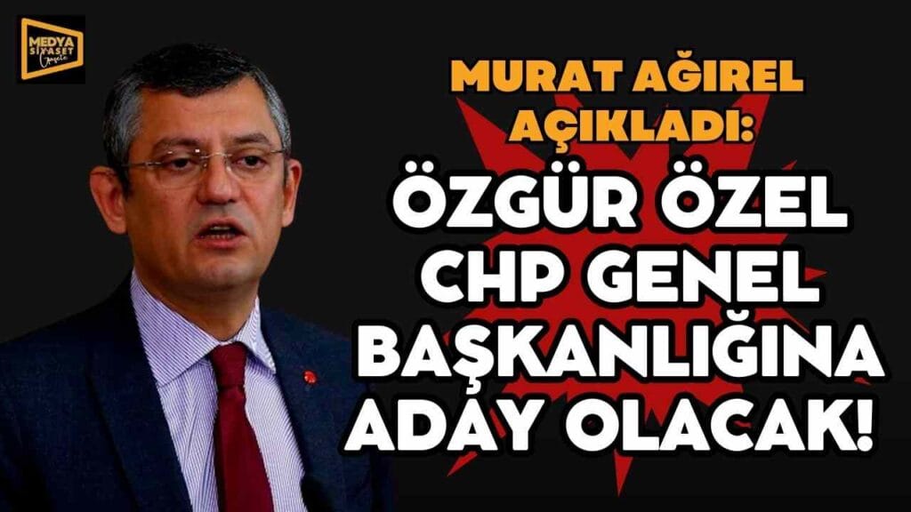 Ve Özgür Özel Ağzındaki Baklayı Çıkardı : Adayım