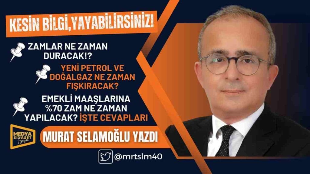 Bu bilgi ekonomistler ve muhalefet partilerinde bile yok | Murat Selamoğlu Yazdı