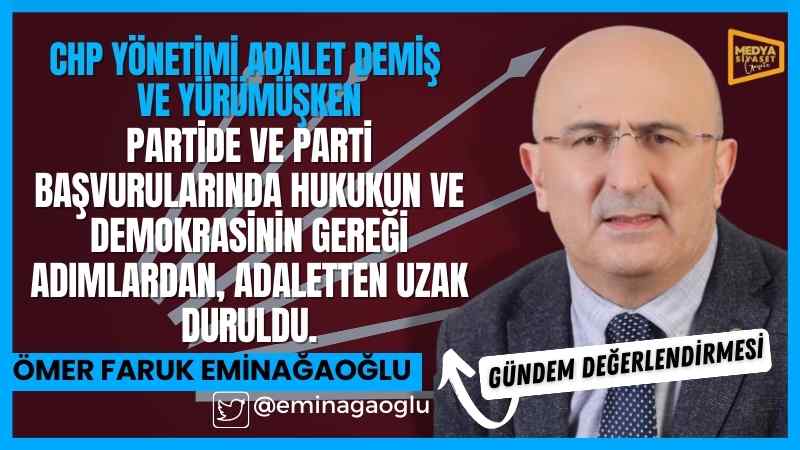 CHP’de Adalet… CHP’de Adalet İçin Hukuk Ve Demokrasi…