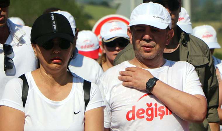 Tanju Özcan’ın başlattığı Değişim ve Adalet’ yürüyüşünde 3’üncü gün! ‘Bugün etabın en zorlu kısmıydı’