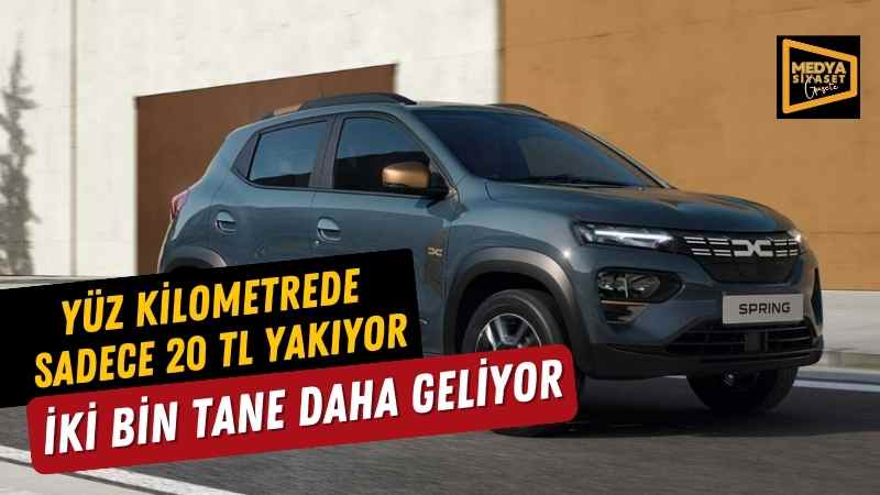 Yüz kilometrede 20 TL yakan modelden 2 bin adet daha geliyor