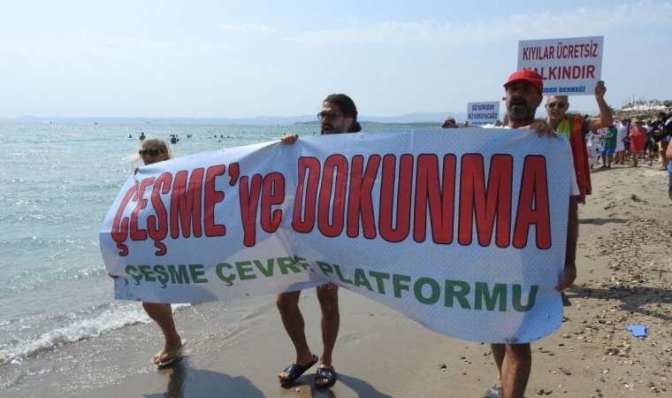 Çeşme’de ‘beach club’lara tepkiler sürüyor