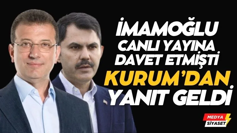 Murat Kurum’dan ‘İmamoğlu ile yayına çıkar mısınız?’ sorusuna yanıt