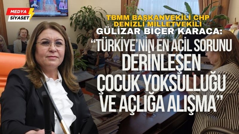 TBMM Başkanvekili Gülizar Biçer Karaca : Beslenmeden Tasarruf Olmaz