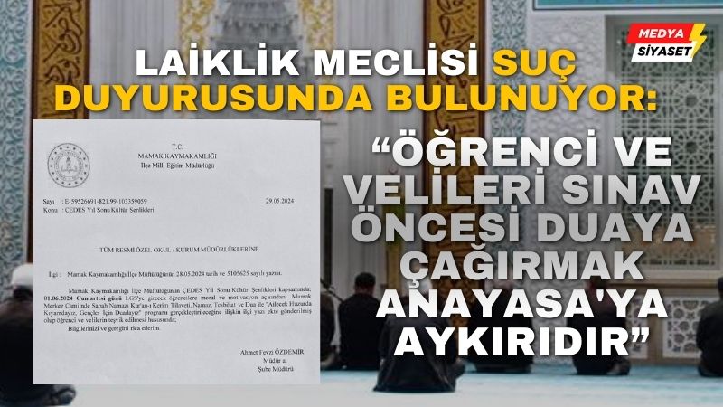 Laiklik Meclisinden Çağrı : 5 Haziran Çarşamba günü 12.30’ da Ankara Adliyesi önünde…