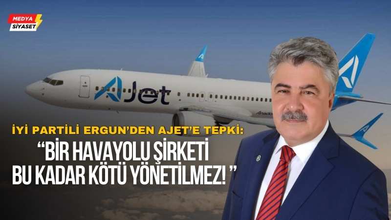 AJET’te sorunlar bitmiyor.İYİ Parti Milletvekili Metin Ergun’dan sert tepki