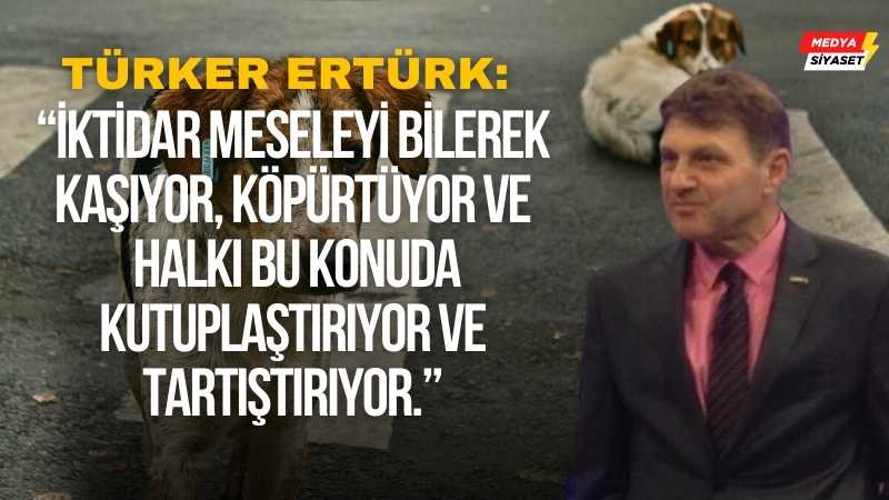 Sokak Hayvanları Yasasına bir tepkide Türker Ertürk’ten:’Gündem yönetimi, toplumsal mühendislik ve psikolojik harekat’