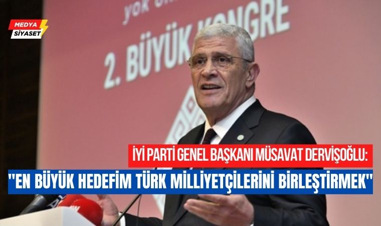 Müsavat Dervişoğlu Milliyetçi Kongre Derneği’nin 2. Büyük Kongresinde Konuştu