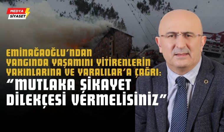 Ömer Faruk Eminağaoğlu’ndan Grand Kartal Otel Yangını İçin Çağrı: “Adalet Mücadelesine Katılın”