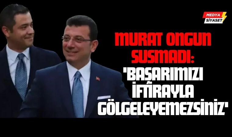 Murat Ongun suçlamalara sert ifadelerle karşılık verdi: “İşimizi İyi Yapmamıza Operasyon Değil, Başarı Denir”