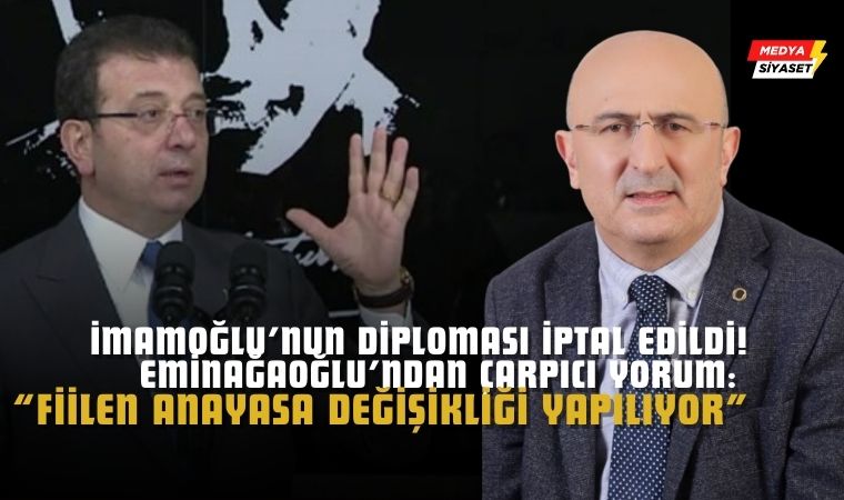 Ömer Faruk Eminağaoğlu : Diploma İptali, Anayasayı Askıya Almak Demek