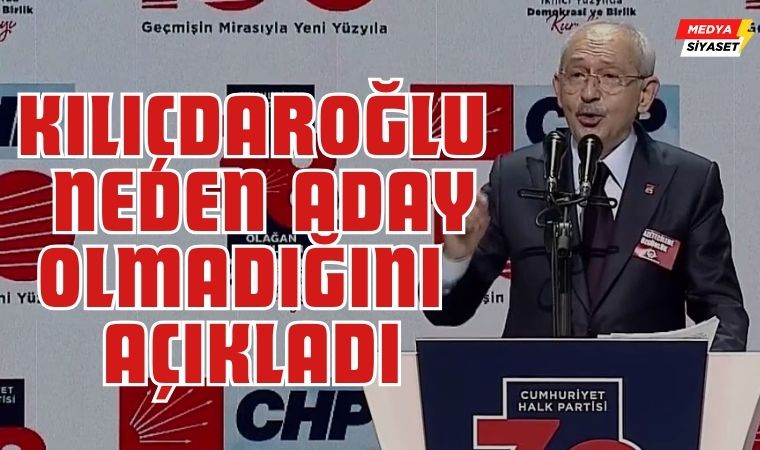 Kemal Kılıçdaroğlu Neden Aday Olmadığını Açıkladı: “Çalmadım, Korkmadım, Eğilmedim”